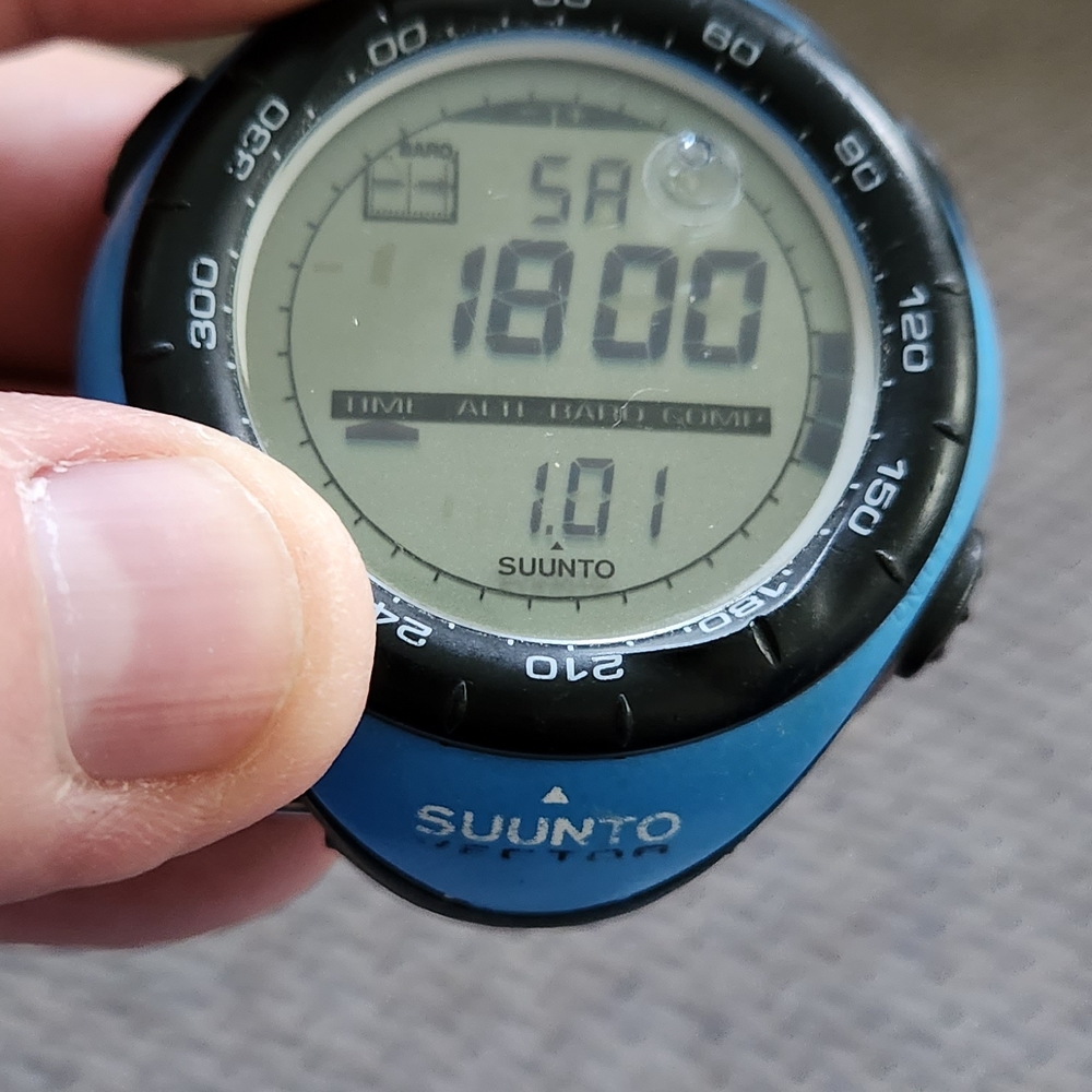 Suunto Blue and Black Digital Watch